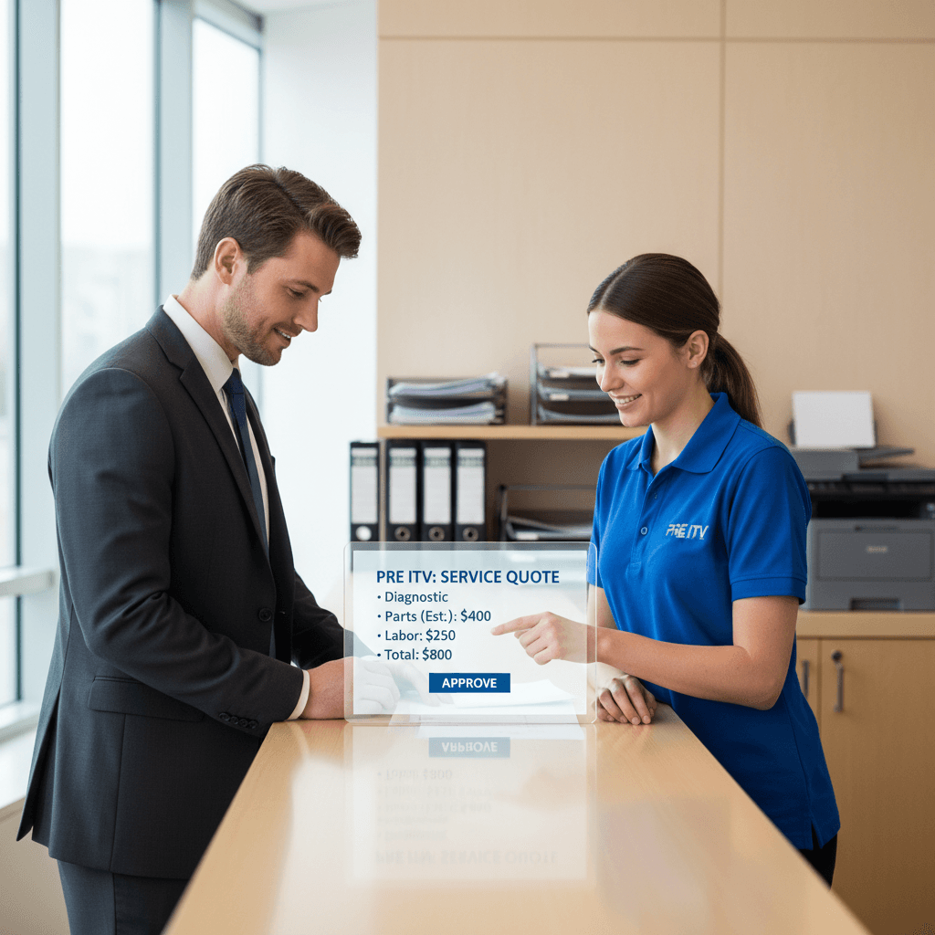 Presupuesto transparente de inspección ITV